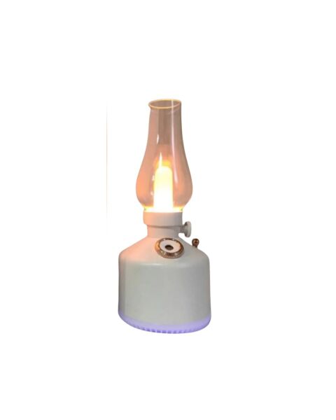 Retro Gaz Lambası Tasarımlı USB Şarjlı Aroma Difüzörü 280 ml Nano Mist Nemlendirici