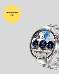 Akıllı Saat AMOLED Ekran Bluetooth Aramalı – Nabız Uyku ve Spor Takipli