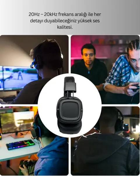 Katlanabilir Tasarımlı Taşınabilir Kablosuz Müzik Kulaklığı Yeni Nesil