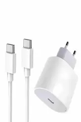 Type-C Hızlı Şarj Özellikli Cihazı USB-C Kablo Dahil