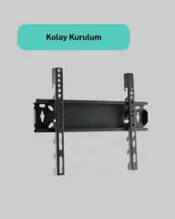 Yüksek Taşıma Kapasiteliniversal TV Duvar Askı Aparatı 32-42 İnç Güvenli Sabitleme Sistemi