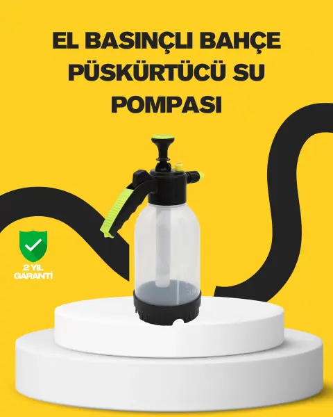 Köpük Püskürtücü 2 Litre Dayanıklı Manuel Basınçlı Yıkama Şişesi