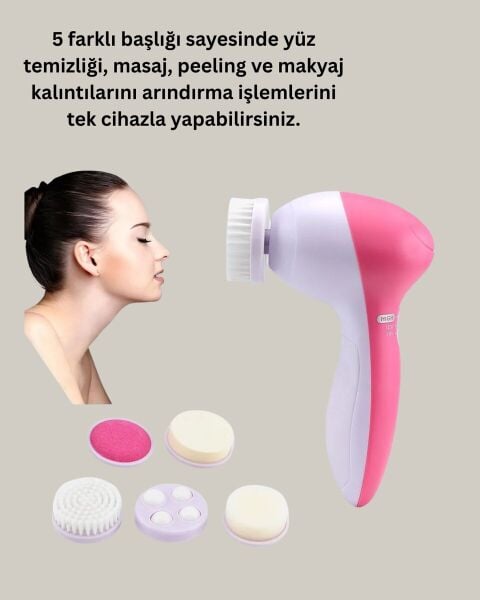 Çok Fonksiyonlu Elektrikli Yüz Bakım Fırçası