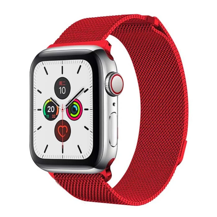Ally Apple Watch 7-8 45mm 6-5-4 44mm Kayış Kordon Metal Milano Loop 3-2-1 42mm-(5775)