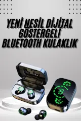 2025 Model Bluetooth Kulaklık Telefon Şarj Edebilen Çağrı Cevaplama Dijital Göstergeli