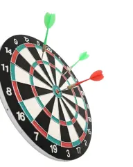 Duvara Monte Sağlam Ahşap Gövdeli Dart Tahtası Ev ve Oyun Alanları İçin 17 İnç