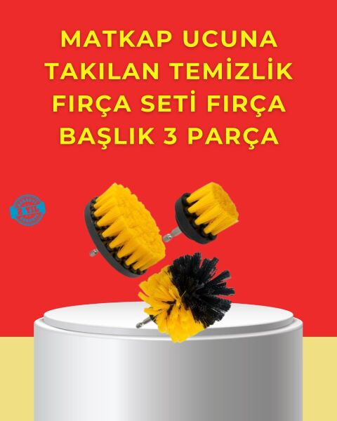 Matkap Ucu Temizlik Aparatı 3’lü Fırça Seti