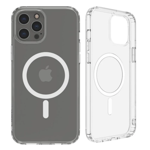 ALLY iPhone 13 Pro Max Magsafe Uyumlu Manyetik Kılıf Silikon Kılıf-(5775)